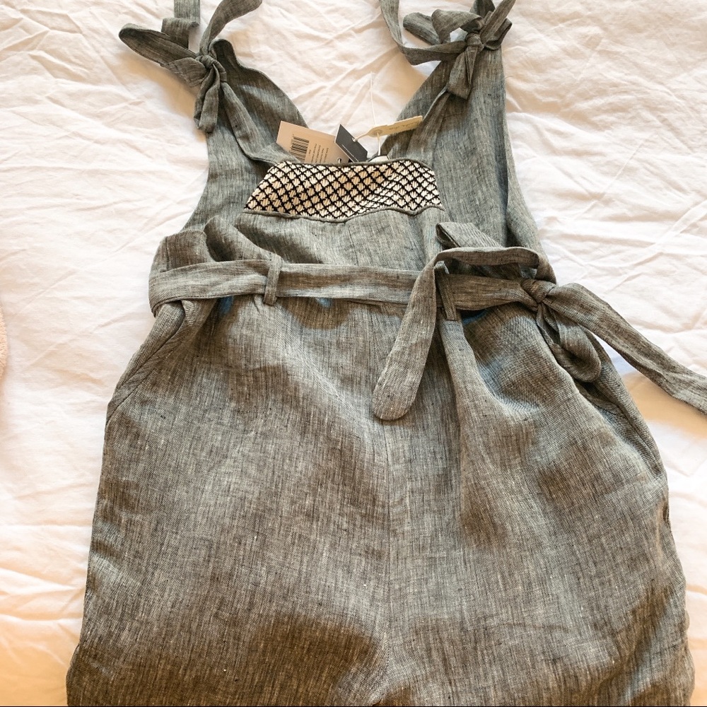 Innika Choo Charcoal Chambray Dungaree/Jumpsuit